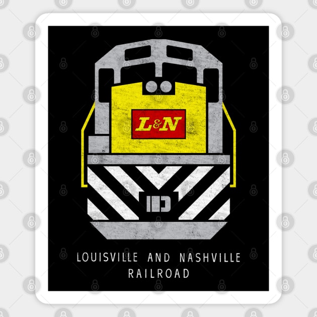 Louisville and Nashville L&N Train Engine Magnet by Turboglyde